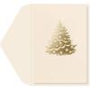 Graphique Gold Tree Holiday Cards | Pack of 15 Cards with Envelopes | Christmas Greetings | La Petite Noel Collection | Gold Foil Accents | Boxed Set | 3.25″ x 4.75″