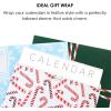 Holiday Calendar Sleeves by Graphique, Set of 3, Christmas Gift Wrap Fits Standard 12” x 12” Monthly Wall Calendars, Decorative Protective Calendar Cover, Peel and Seal Envelope, 12.5” x 12.5”