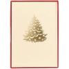 Graphique Gold Tree Holiday Cards | Pack of 15 Cards with Envelopes | Christmas Greetings | La Petite Noel Collection | Gold Foil Accents | Boxed Set | 3.25″ x 4.75″