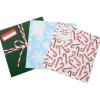 Holiday Calendar Sleeves by Graphique, Set of 3, Christmas Gift Wrap Fits Standard 12” x 12” Monthly Wall Calendars, Decorative Protective Calendar Cover, Peel and Seal Envelope, 12.5” x 12.5”