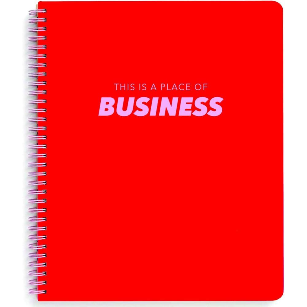 imageGraphique Always Workin Large Purple Spiral Notebook wHolographic Message Fun Journal for Personal Thoughts Writing Letters and Taking Notes 160 Ruled Pages 9quot x 11quotBusiness