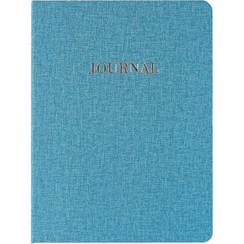 imageGraphique Medium Vegan Leather Journal LLP Blue  6 x 8quot 192 Lined Pages The Word Journal Embellished in Gold Foil on the Cover  Perfect for Taking Notes Lists and More