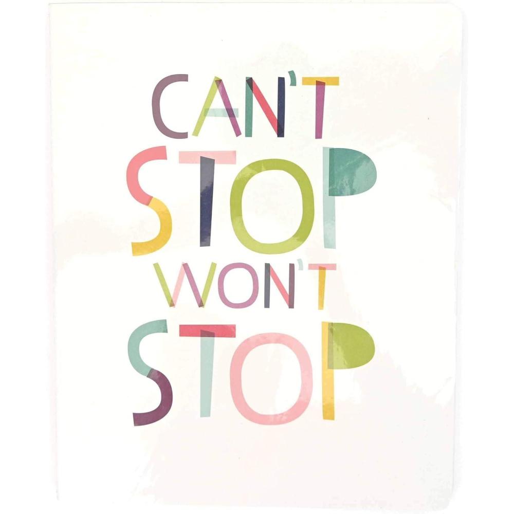 imageGraphique Weekly Vinyl Journal  Keep Growing Design  8quot x 10quot 120 Lined Pages  Features Year in Review PageCant Stop Wont Stop