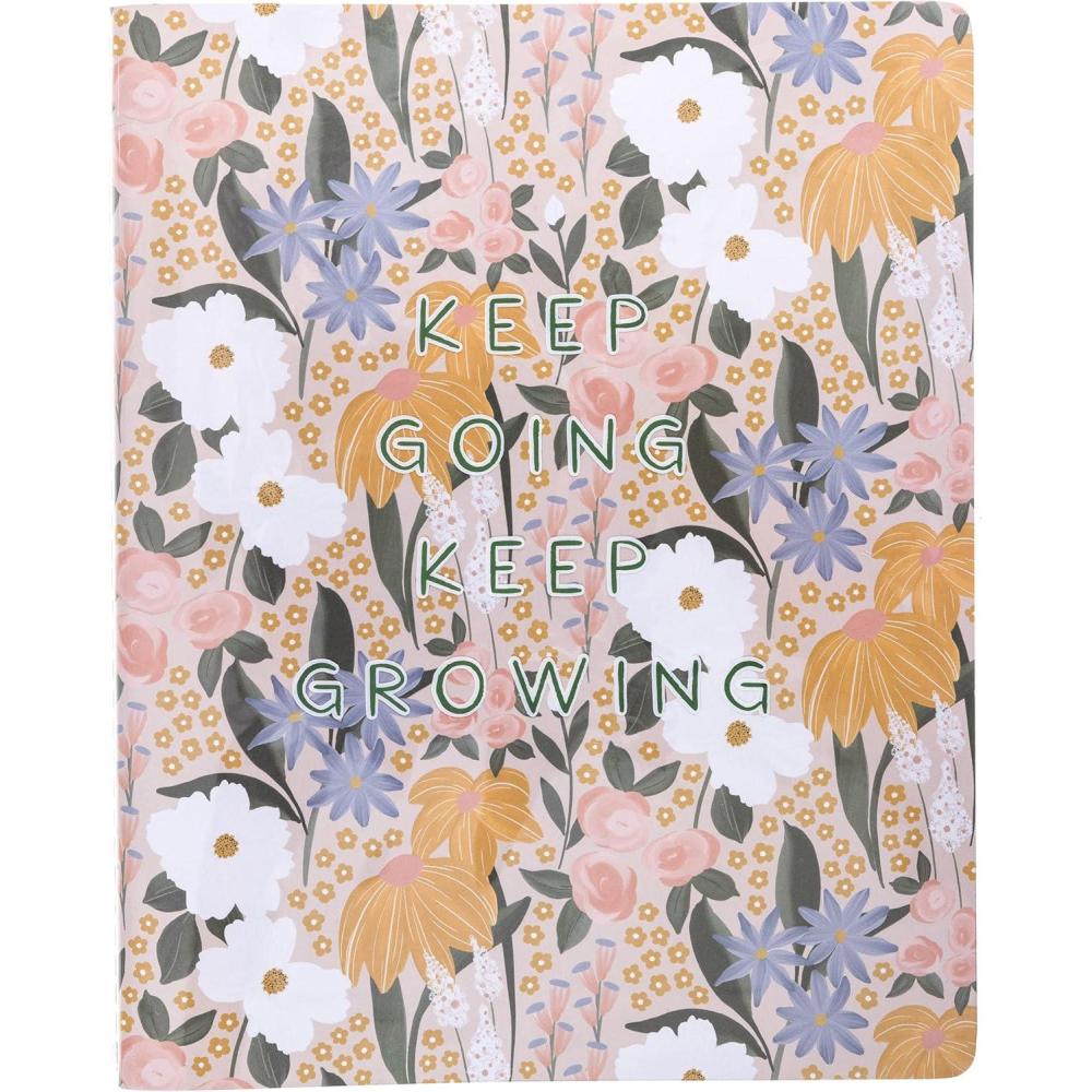 imageGraphique Weekly Vinyl Journal  Keep Growing Design  8quot x 10quot 120 Lined Pages  Features Year in Review PageKeep Growing