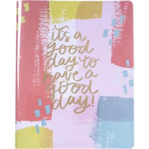 Graphique Weekly Vinyl Journal – Keep Growing Design – 8″ x 10″, 120 Lined Pages – Features Year in Review Page(Creative)