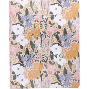 Graphique Weekly Vinyl Journal – Keep Growing Design – 8″ x 10″, 120 Lined Pages – Features Year in Review Page(Keep Growing)